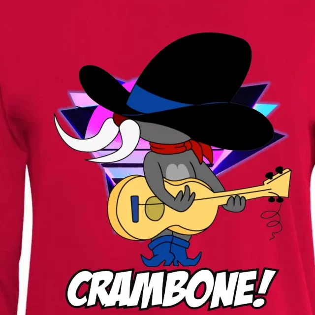 Funny Uncle Pecos Crambone Womens Cotton Relaxed Long Sleeve T-Shirt