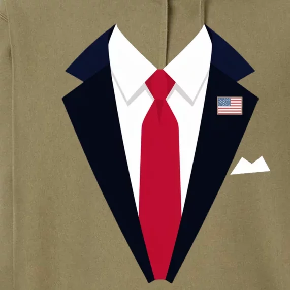 Funny Usa President Trump Suit Easy Halloween Costume Premium Hoodie