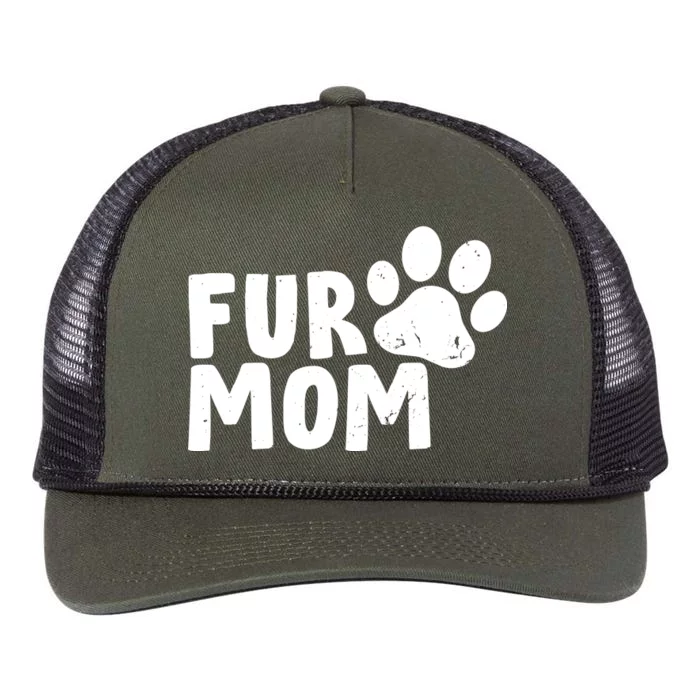 Fur Mom Retro Rope Trucker Hat Cap