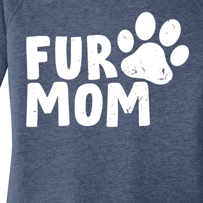 Fur Mom Women's Perfect Tri Tunic Long Sleeve Shirt