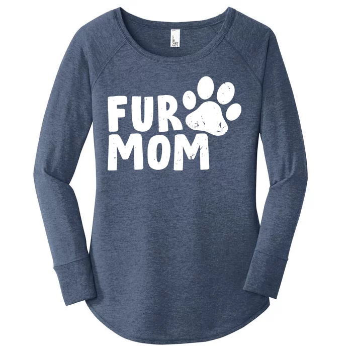 Fur Mom Women's Perfect Tri Tunic Long Sleeve Shirt