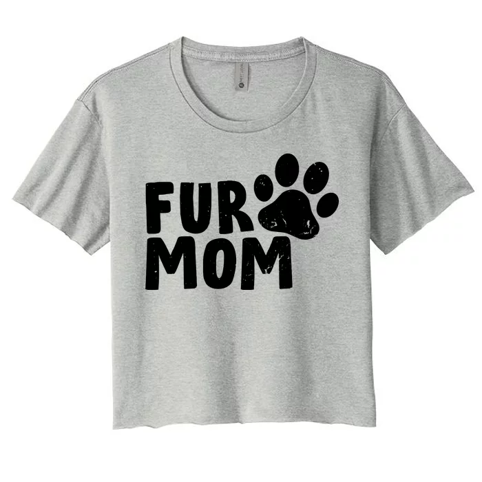 Fur Mom Women's Crop Top Tee