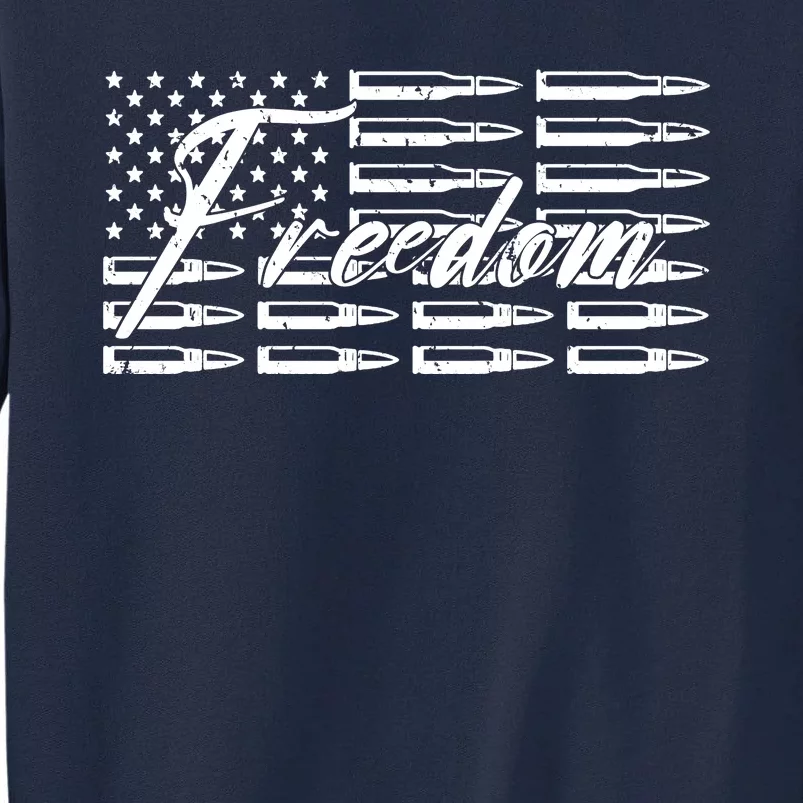 Freedom United States Gun Bullets Tall Sweatshirt