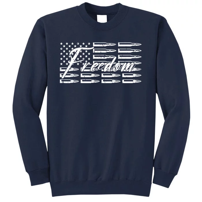 Freedom United States Gun Bullets Tall Sweatshirt