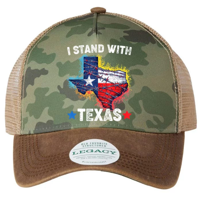 Flag Usa State Of Texas I Stand With Texas Legacy Tie Dye Trucker Hat