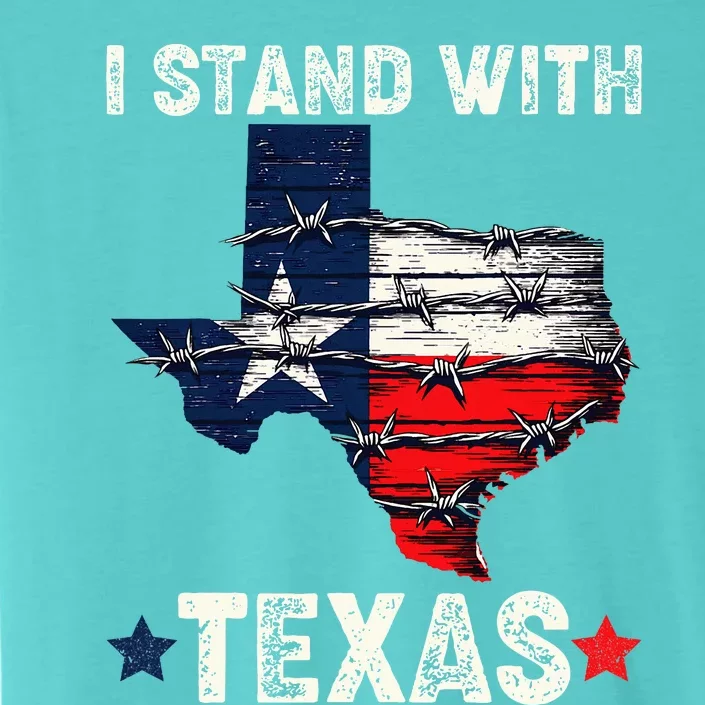 Flag Usa State Of Texas I Stand With Texas ChromaSoft Performance T-Shirt