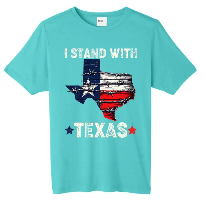 Flag Usa State Of Texas I Stand With Texas ChromaSoft Performance T-Shirt