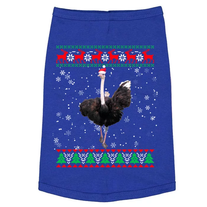 Funny Ugly Sweater Xmas Animals Christmas Ostrich Lover Gift Doggie Tank