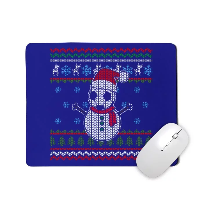 Funny Usa Soccer Ugly Christmas Sweater Football Snow Gift Mousepad