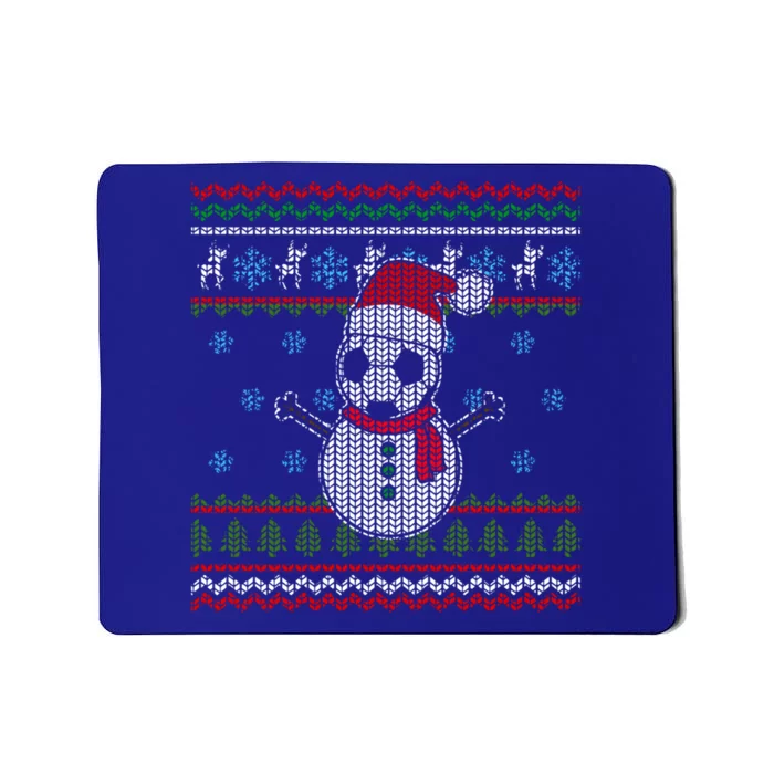 Funny Usa Soccer Ugly Christmas Sweater Football Snow Gift Mousepad