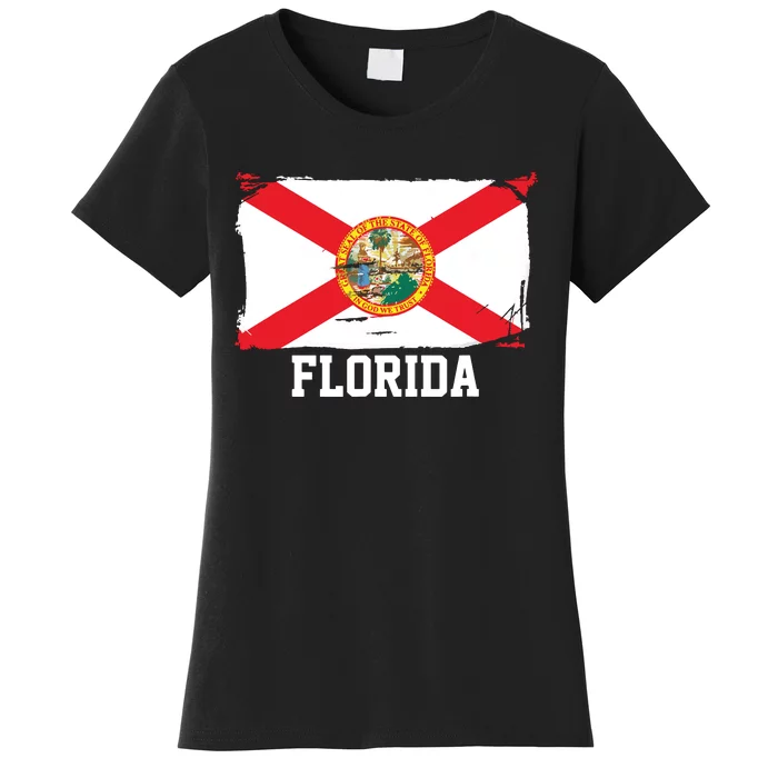 Florida United States Vintage Distressed Flag Women's T-Shirt