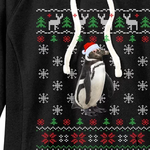 Funny Ugly Sweater Xmas Animals Christmas Penguin Lover Gift Women's Fleece Hoodie