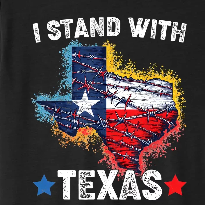 Flag Usa State Of Texas I Stand With Texas ChromaSoft Performance T-Shirt