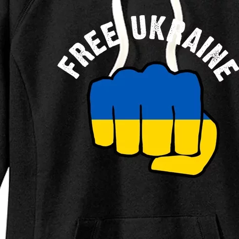 Free Ukraine Strong Women's Fleece Hoodie