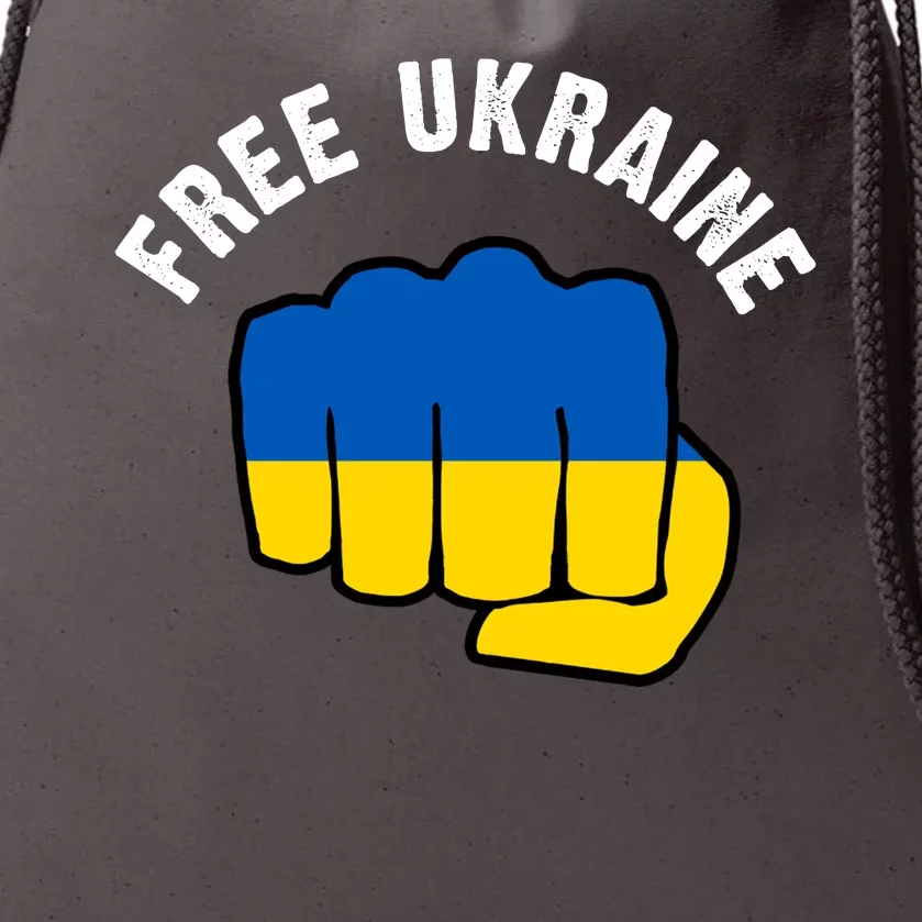 Free Ukraine Strong Drawstring Bag