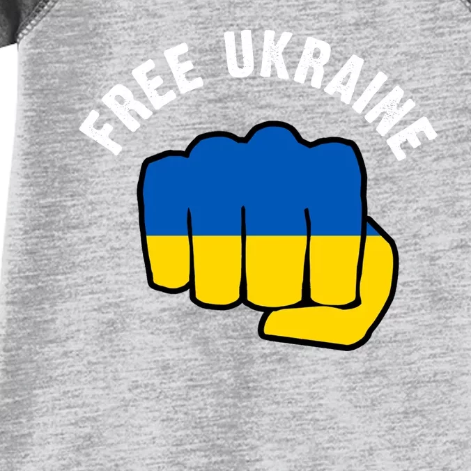 Free Ukraine Strong Infant Baby Jersey Bodysuit