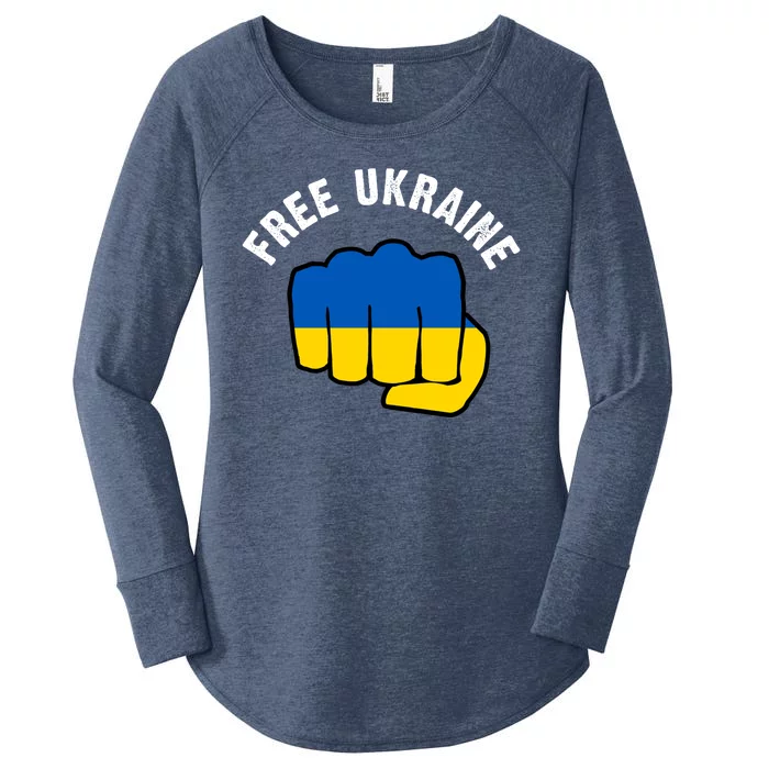 Free Ukraine Strong Women's Perfect Tri Tunic Long Sleeve Shirt