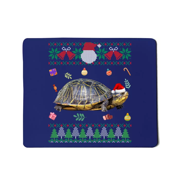 Funny Ugly Sweater Christmas Animals Santa Turtle Lover Gift Mousepad