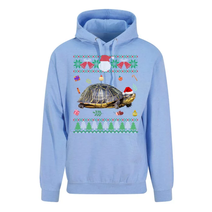 Funny Ugly Sweater Christmas Animals Santa Turtle Lover Gift Unisex Surf Hoodie