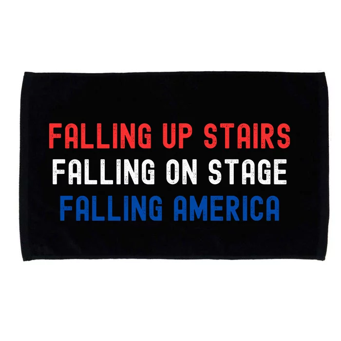 Falling Up Stairs Falling On Stage Falling America Microfiber Hand Towel