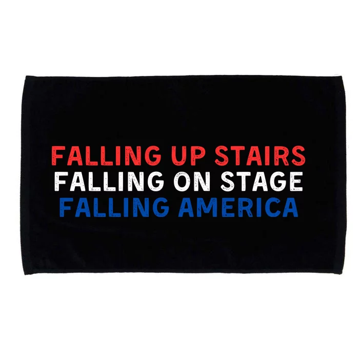 Falling Up Stairs Falling On Stage Falling America Microfiber Hand Towel