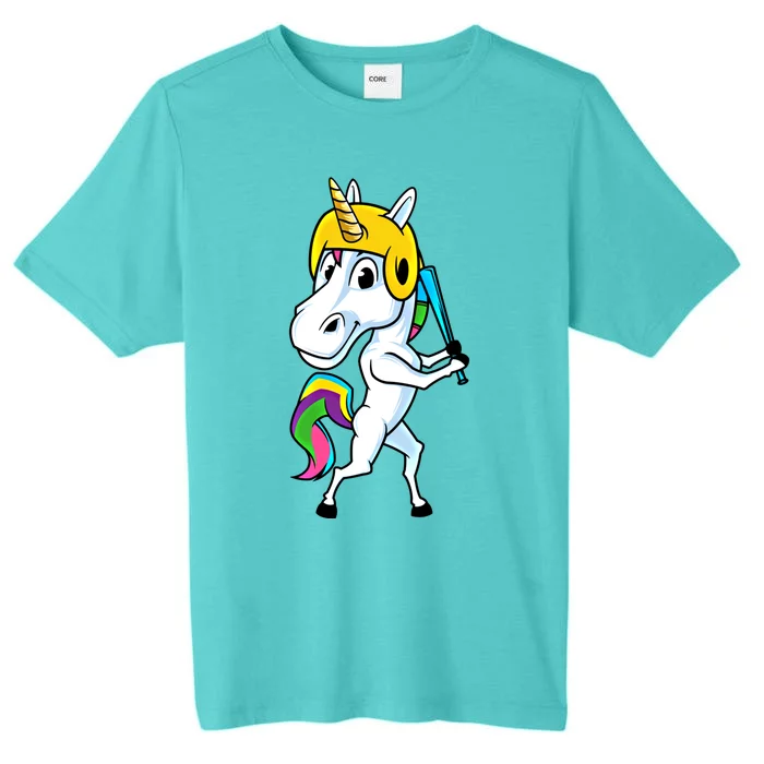 Funny Unicorn Sports Magical Softball And Baseball Athlete Gift ChromaSoft Performance T-Shirt