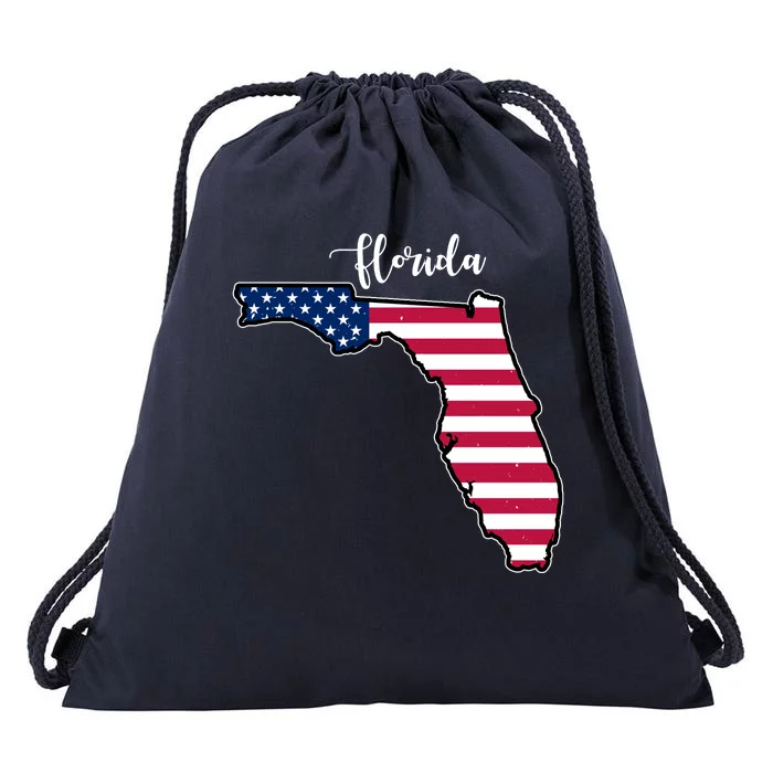 Florida United States Map Drawstring Bag