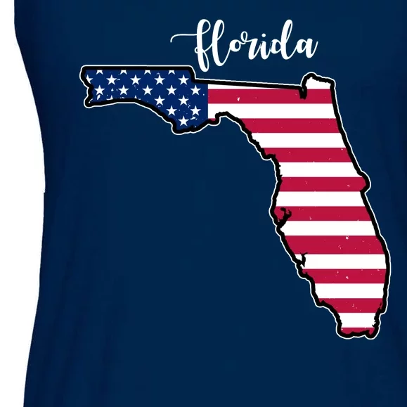 Florida United States Map Ladies Essential Flowy Tank