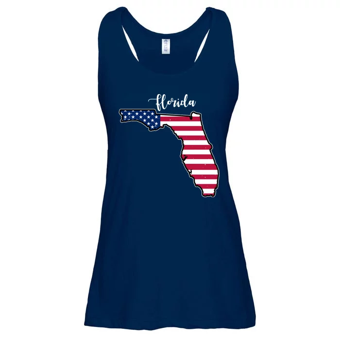 Florida United States Map Ladies Essential Flowy Tank