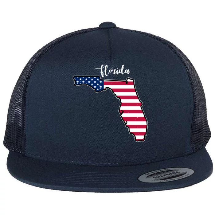 Florida United States Map Flat Bill Trucker Hat