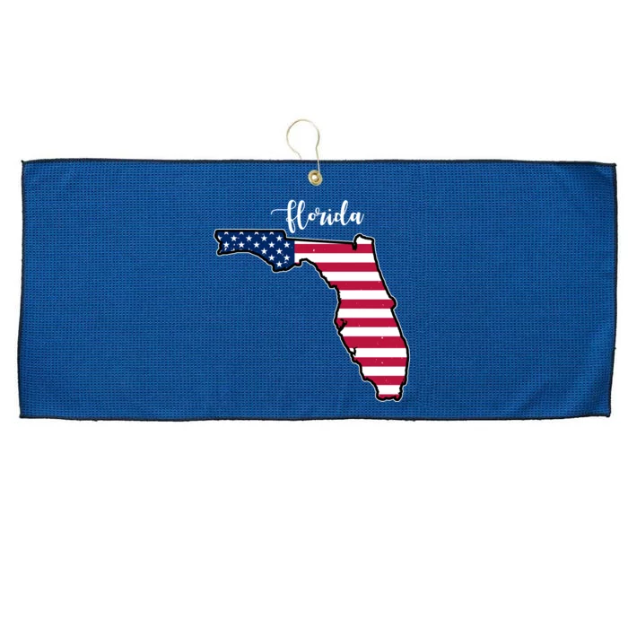 Florida United States Map Large Microfiber Waffle Golf Towel