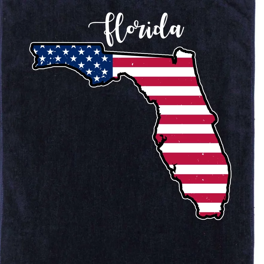 Florida United States Map Platinum Collection Golf Towel