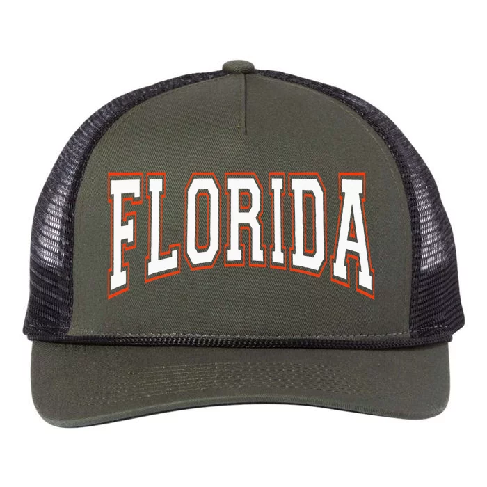 Florida United States Pride Design Retro Rope Trucker Hat Cap