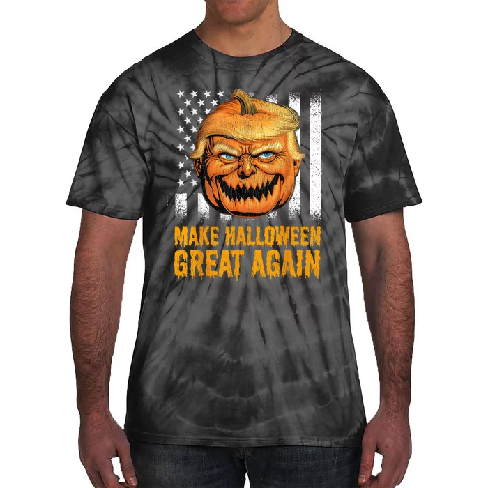 Funny Usa Trumpkin Make Halloween Great Again Tie-Dye T-Shirt