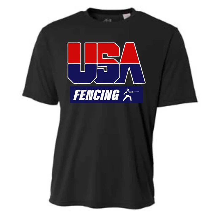 Fencing Usa Team Cooling Performance Crew T-Shirt