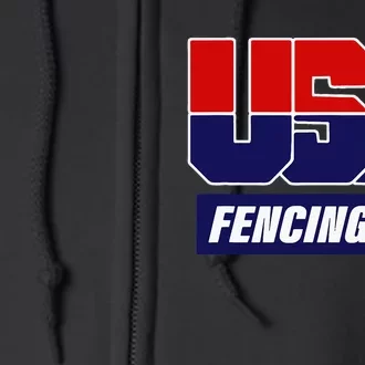 Fencing Usa Team Full Zip Hoodie