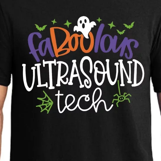 Faboolous Ultrasound Tech Spooky Ghost Halloween Pajama Set