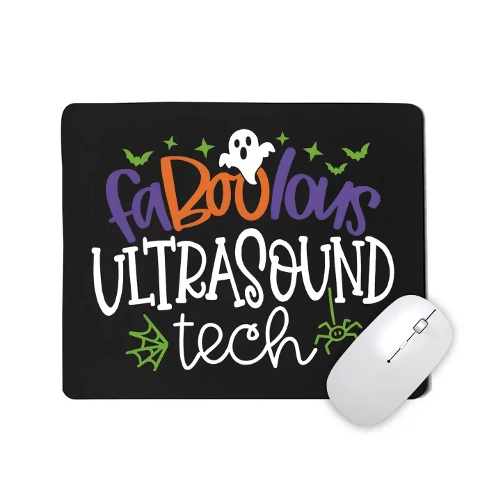 Faboolous Ultrasound Tech Spooky Ghost Halloween Mousepad