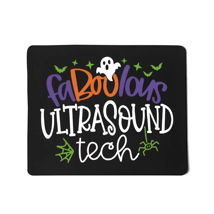 Faboolous Ultrasound Tech Spooky Ghost Halloween Mousepad