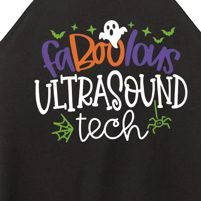 Faboolous Ultrasound Tech Spooky Ghost Halloween Women’s Perfect Tri Rocker Tank