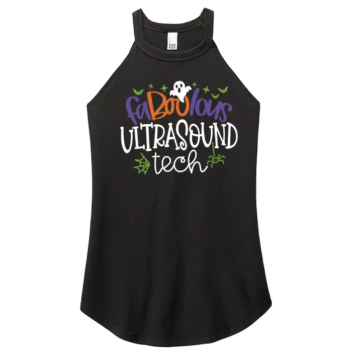 Faboolous Ultrasound Tech Spooky Ghost Halloween Women’s Perfect Tri Rocker Tank