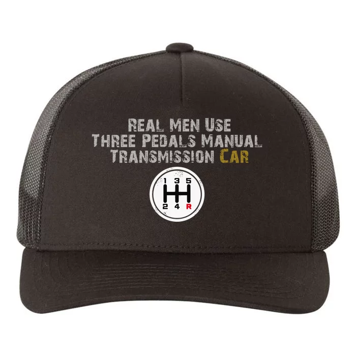 Funny Use Three Pedals Manual Transmission Car . Yupoong Adult 5-Panel Trucker Hat