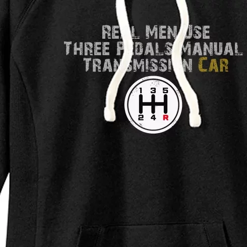 Funny Use Three Pedals Manual Transmission Car . Women's Fleece Hoodie