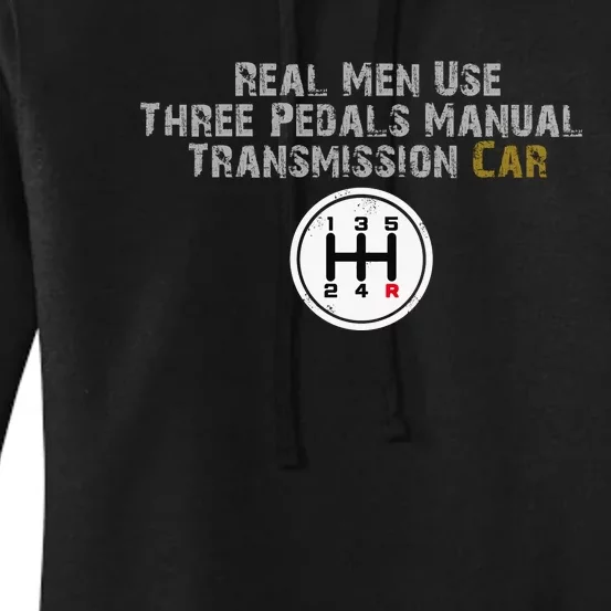 Funny Use Three Pedals Manual Transmission Car . Women's Pullover Hoodie