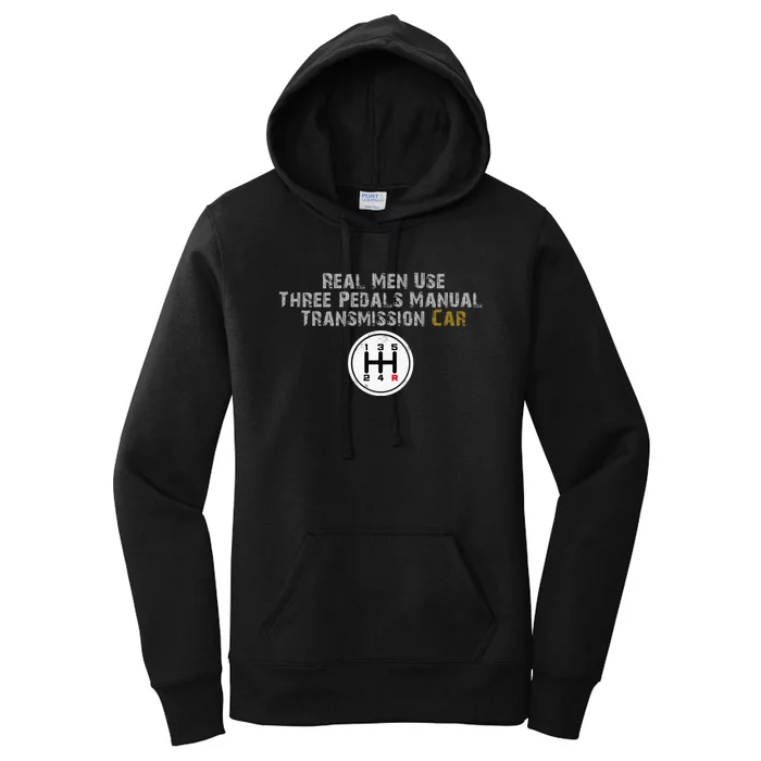 Funny Use Three Pedals Manual Transmission Car . Women's Pullover Hoodie