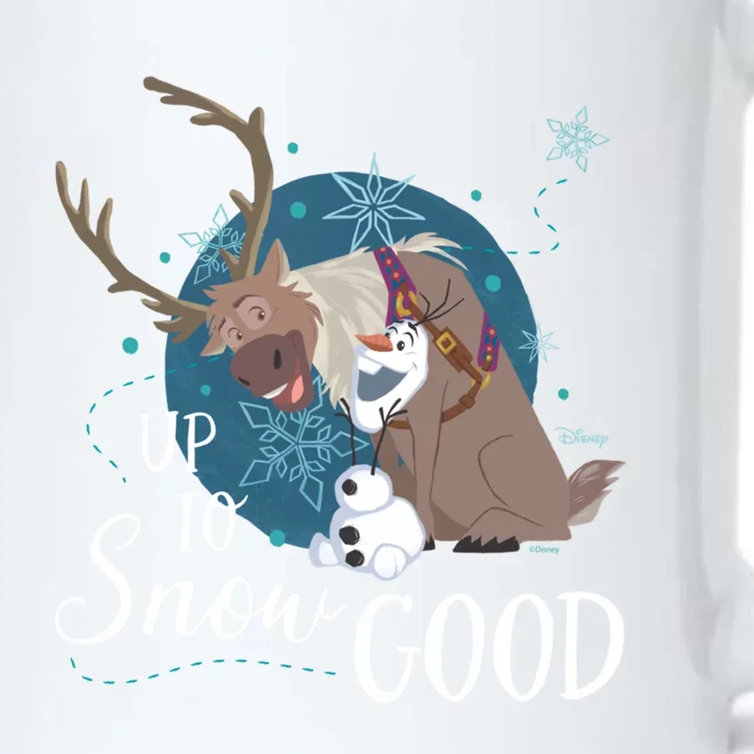 Frozen Up To Snow Good Gift Black Color Changing Mug