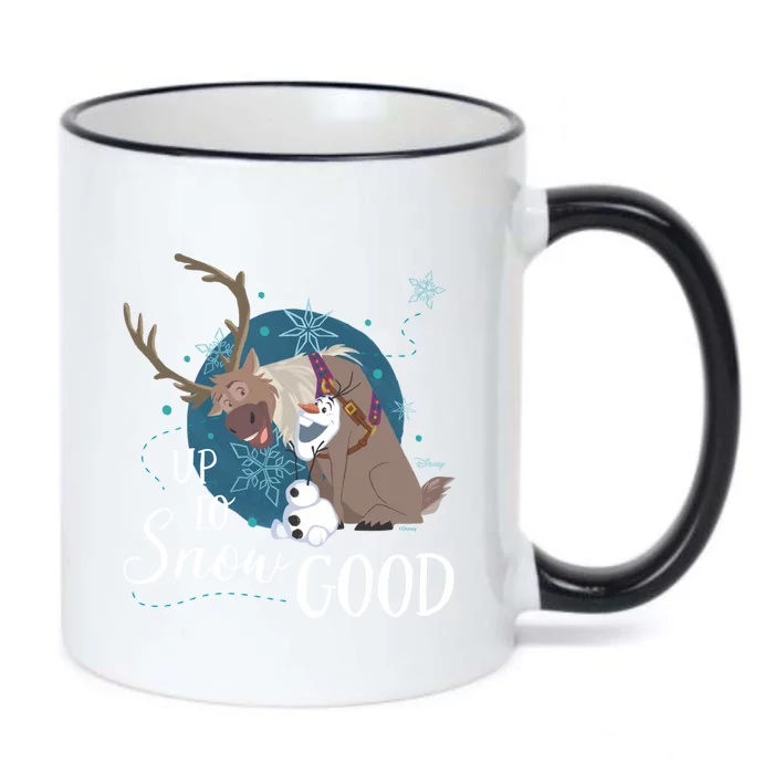 Frozen Up To Snow Good Gift Black Color Changing Mug