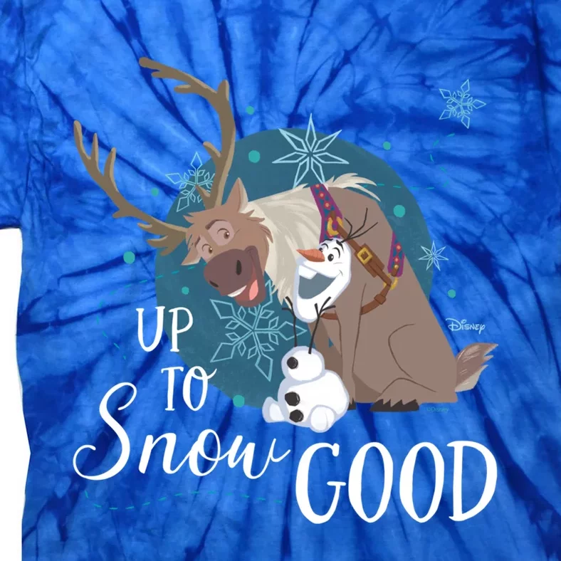 Frozen Up To Snow Good Gift Tie-Dye T-Shirt