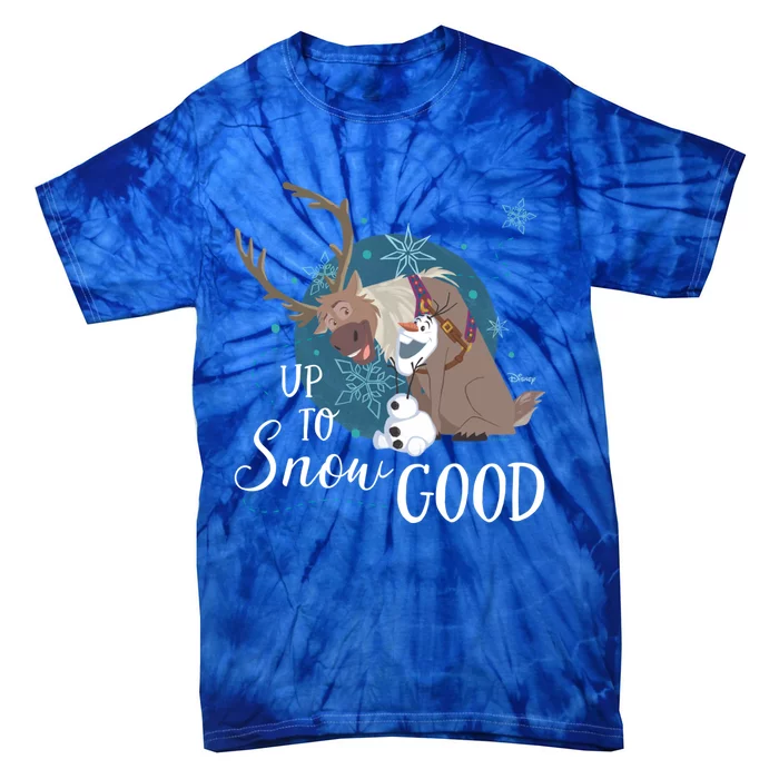 Frozen Up To Snow Good Gift Tie-Dye T-Shirt