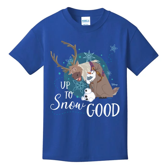 Frozen Up To Snow Good Gift Kids T-Shirt